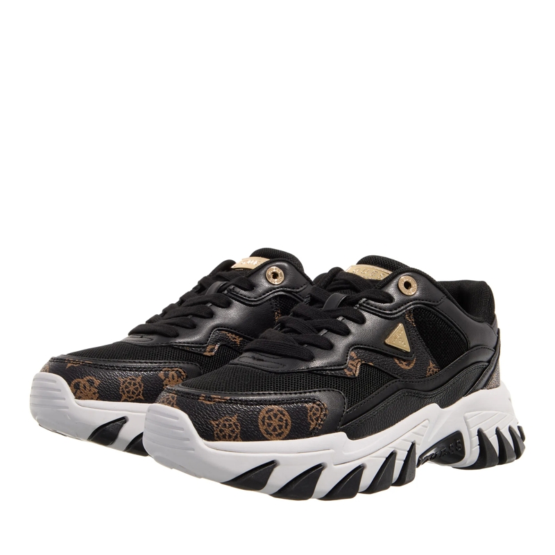 Guess Low-Top-Sneaker Nowah Black Brown/Ochra
