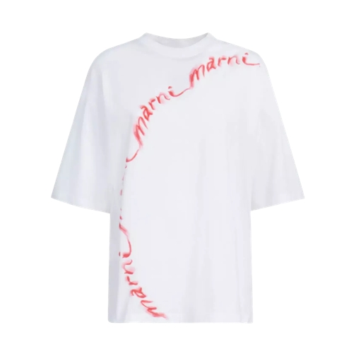 Marni T-Shirt mit Logo-Print WLW01 WLW01 