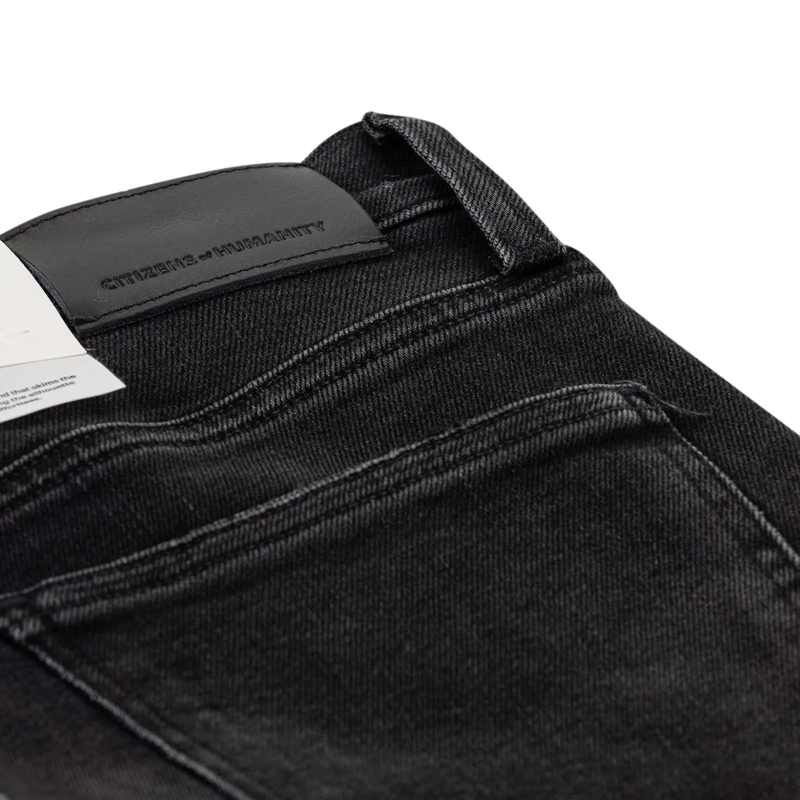 Citizens Of Humanity Jeans Straight-Leg Jeans Palma aus Seide-Mix schwarz(Image 3)