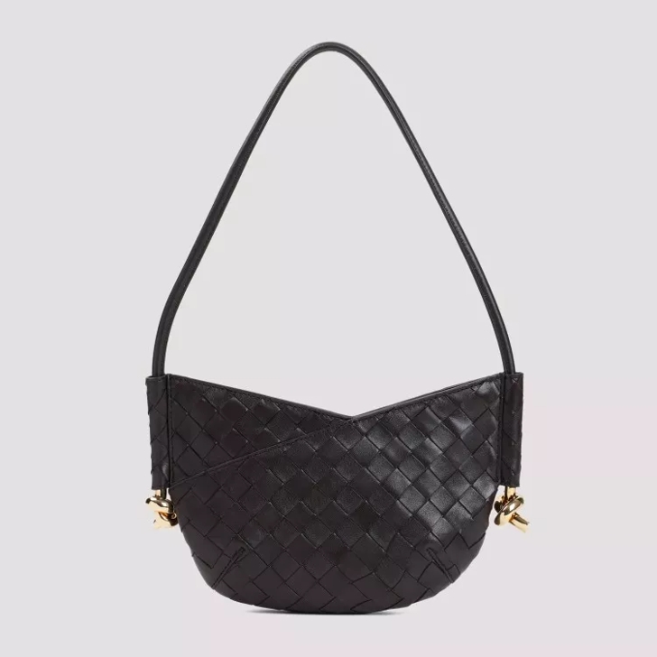 Bottega Veneta Mini Hobo Solstice Bag Black Schultertasche