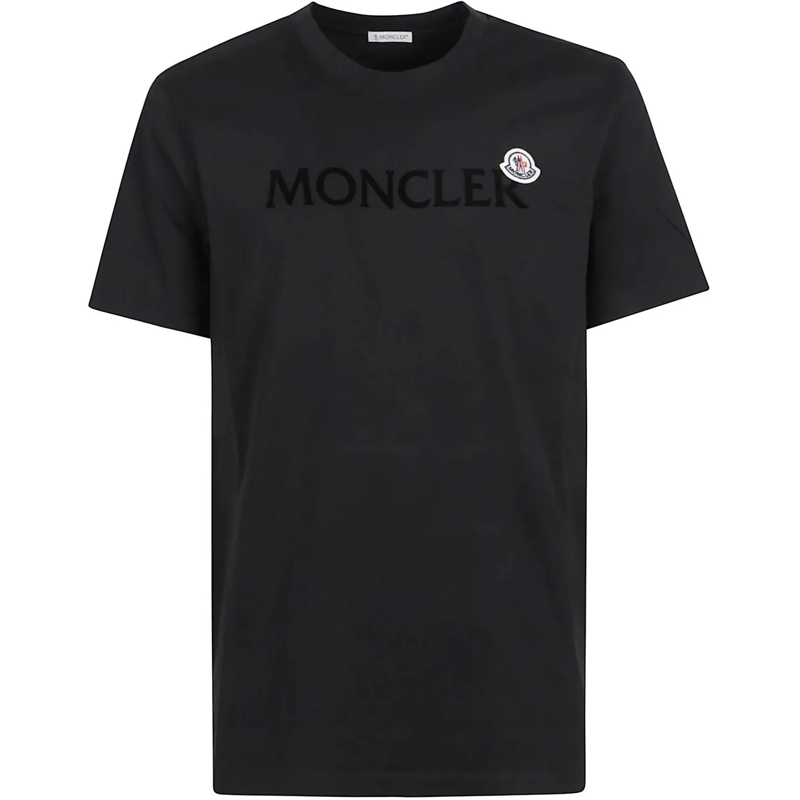 Moncler T-Shirt Logo T-shirt Black schwarz