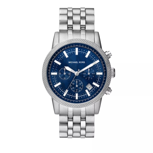 Michael Kors Hutton Chronograph Stainless Steel Watch Silver Kronograf