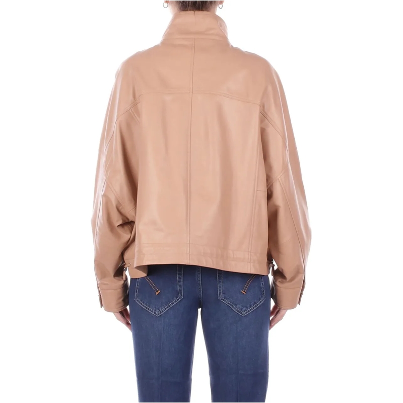 Pinko Lederjacke Coats Beige beige(Image 3)