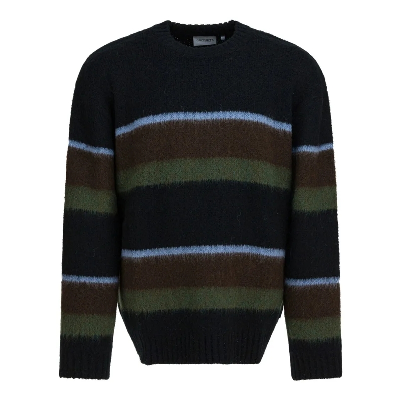 Carhartt Wip Pullover "Merton" Crewneck Sweater Black