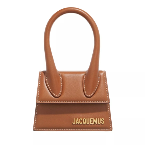 Jacquemus Le Chiquito Top Handle Bag Leather Light Brown Micro sac