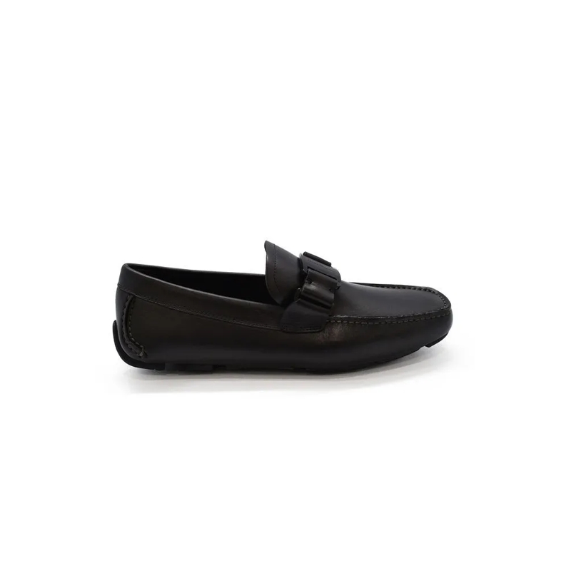 Salvatore Ferragamo Mocassin Vara Driver Loafers Black