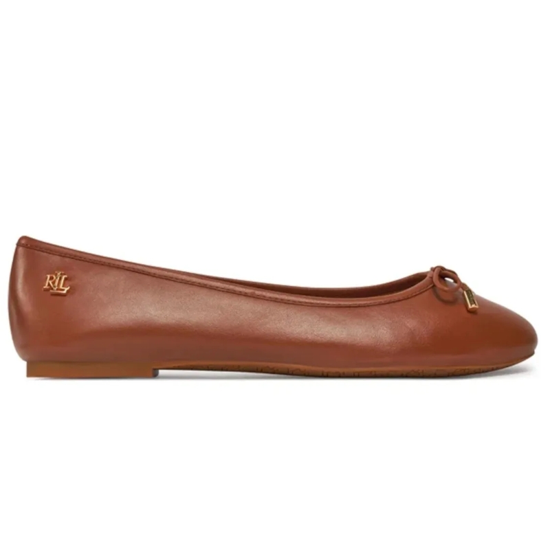 Lauren Ralph Lauren Ballerinas Jayna Flats Ballet Deep Saddle Tan(Image 2)