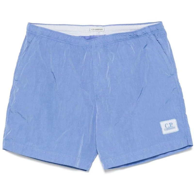 CP Company  Eco-Chrome R Logo Swim Shorts Blue