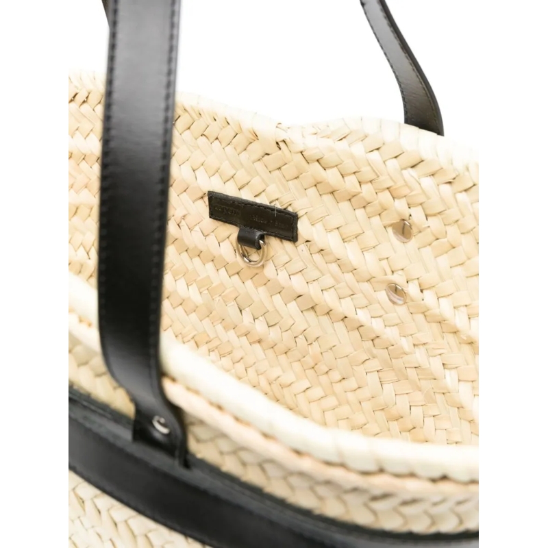 Coperni Schultertasche Woven Basket-Style Bag Neutrals