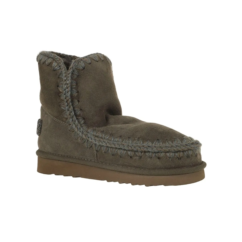 Mou Stiefel Sheepskin Ankle Boots Grey