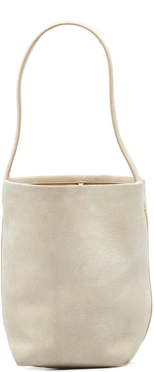 The Row Shoppers 2010-present Small N S Park Suede Tote in bruin