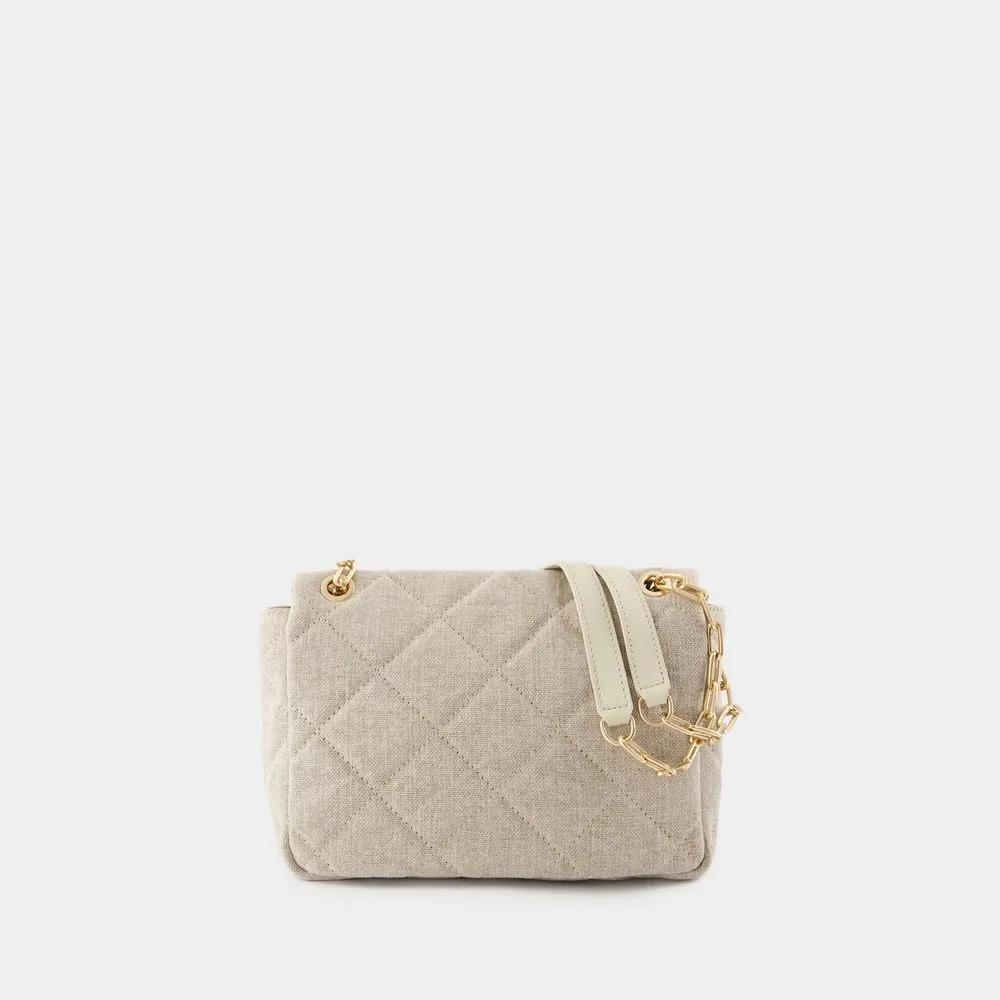 Vanessa Bruno Hobo bags Grand Moon Bag Linen Beige in beige