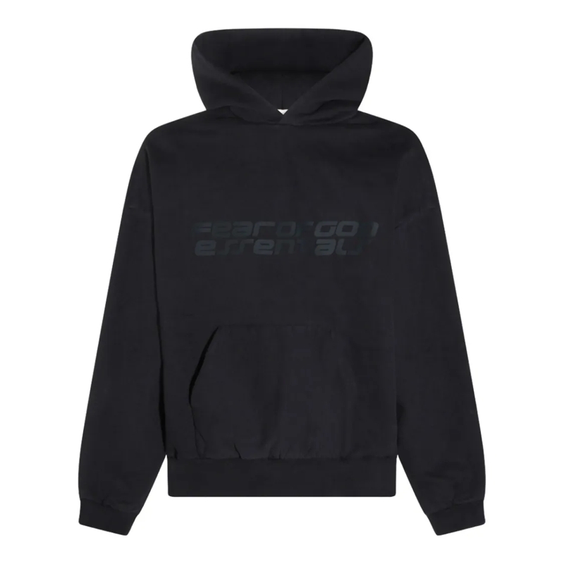 FEAR OF GOD  Classic Knit Hoodies With Ribbed Cuffs And Hem Black