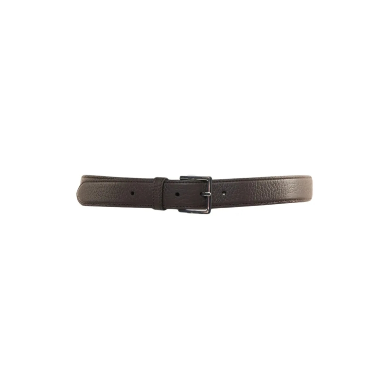 Orciani Gürtel Hammered Leather Belt Black