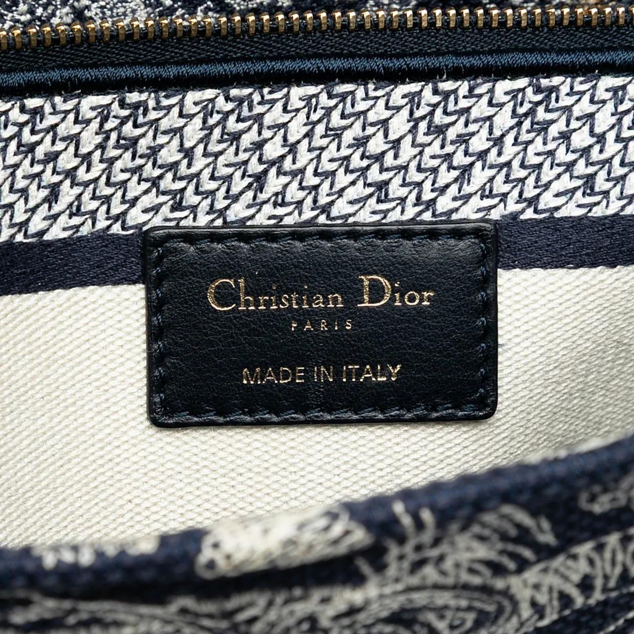 Thumbnail - Christian Dior Hobo Bags - Large Embroidered Canvas Toile de Jouy Lady D Lite - Gr. unisize - in Blau - für Damen