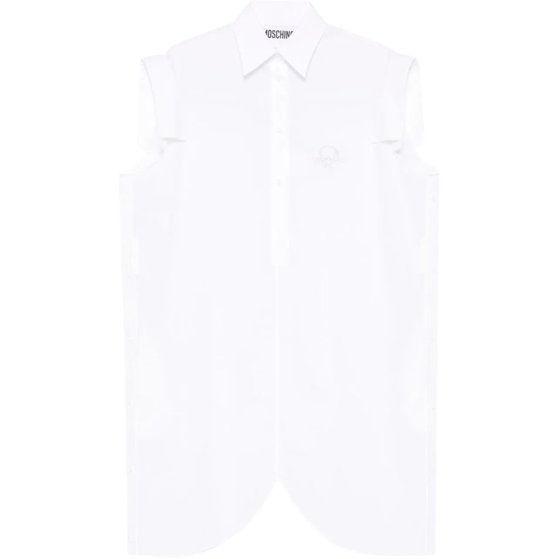 Moschino Robe midi Dresses White weiß