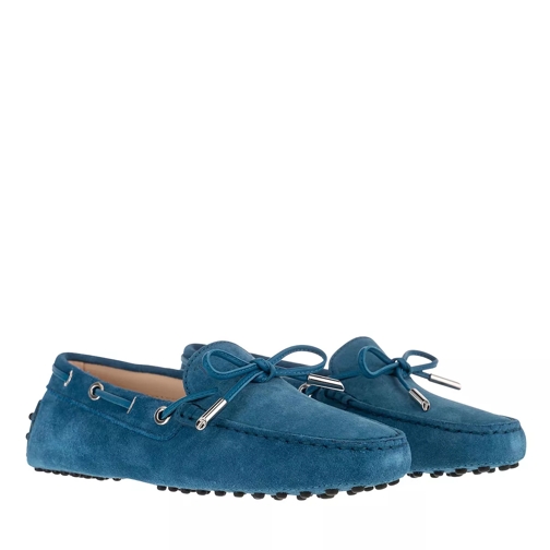 Tod's Gommino Loafer Suede Blue Driver