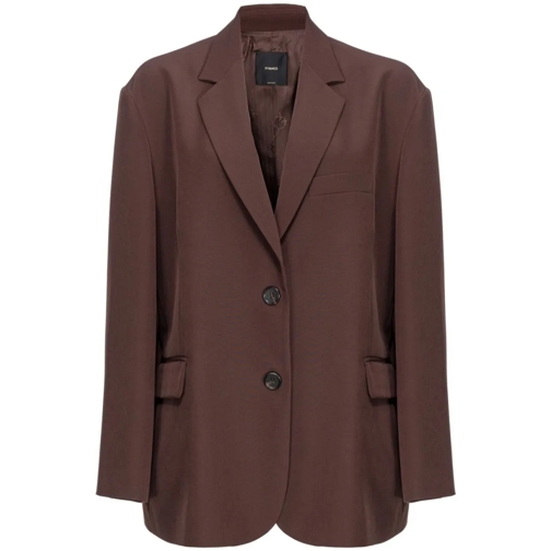 Pinko Blazer Chocolate Brown Giornale Jacket Brown