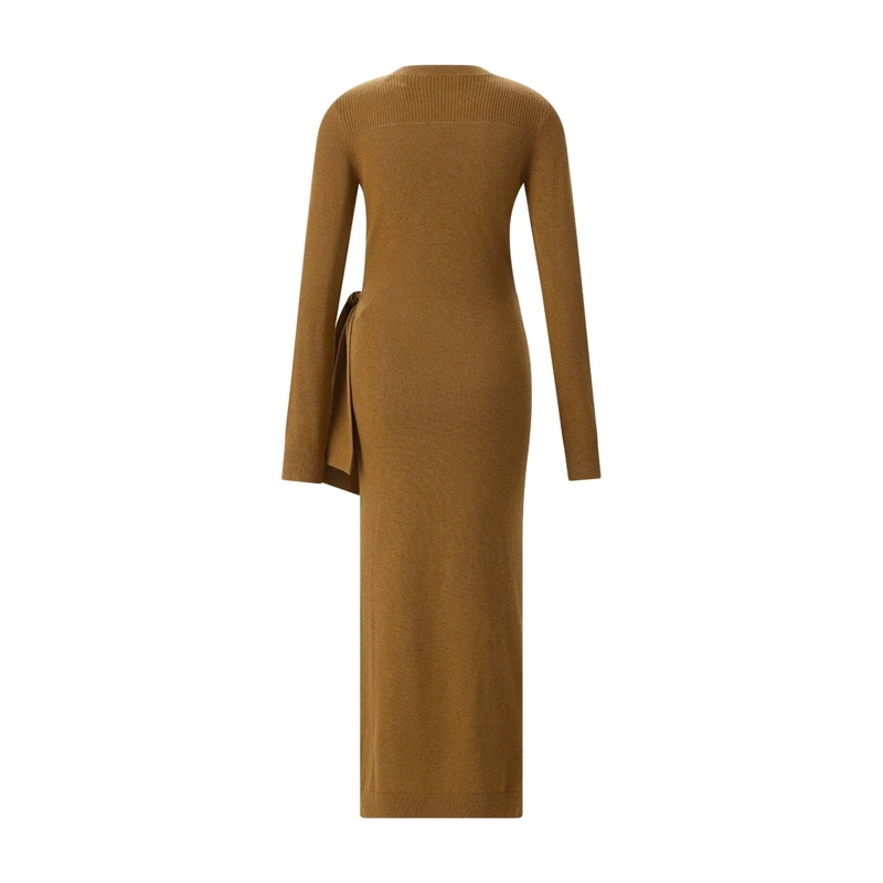 Isabel Marant Maxikleid Maxikleid Jozira aus Feinstrick braun(Image 2)