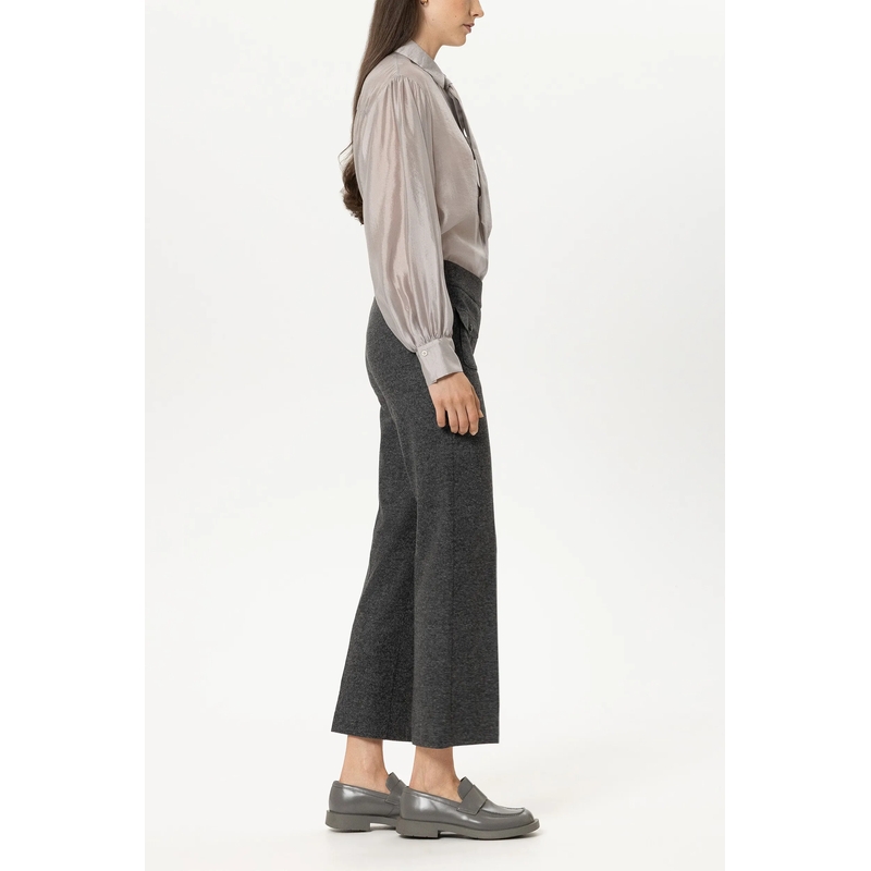 Luisa Cerano Stoffen broek Babyflare aus Punto-Milano anthracite(Image 3)