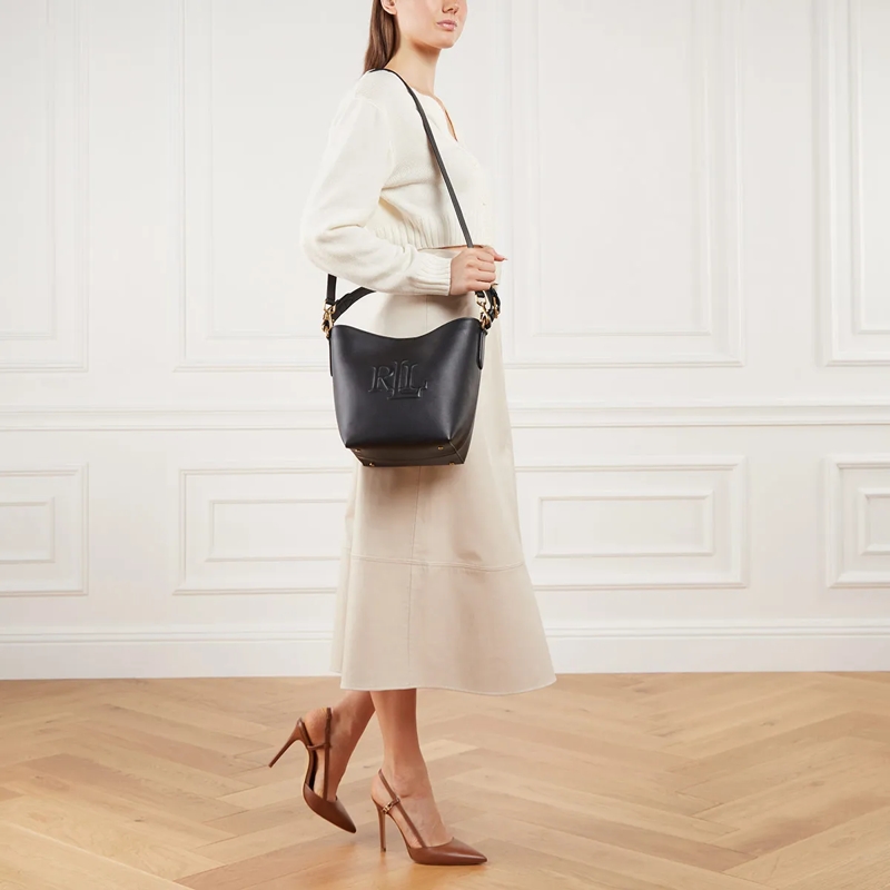 Lauren Ralph Lauren Bucket Bag Witley Md Bk-Bucket Bag-Medium Black(Image 2)