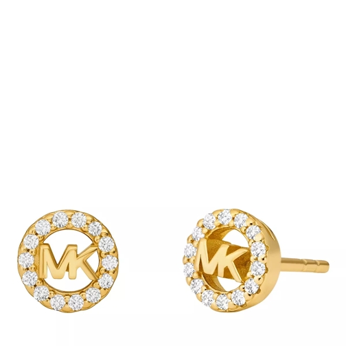 Michael Kors Michael Kors 14K Gold Sterling Silver Logo Stud Earring Gold Orecchini a bottone