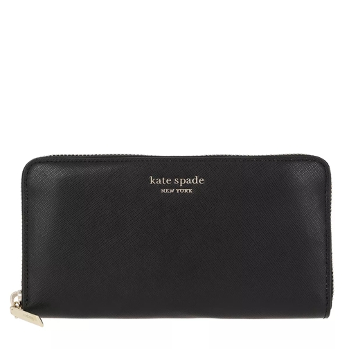 Kate Spade New York Zip Around Continental Wallet  Black Continental Wallet-plånbok