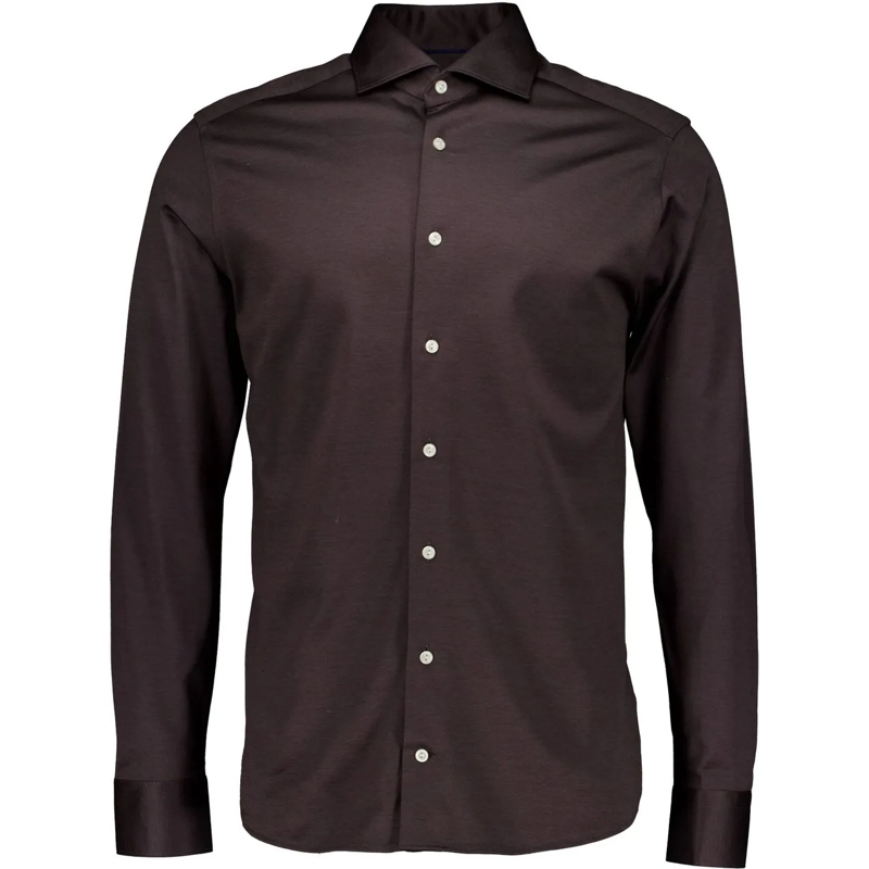Eton  Eton  Lange Mouw Overhemden Donkerbruin 100013971 braun