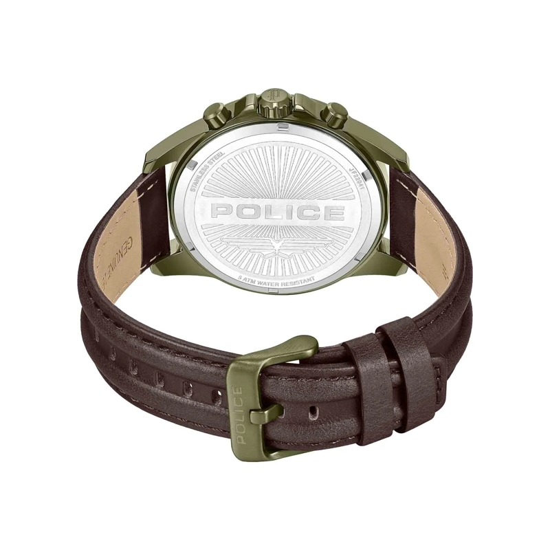 Police Automatikuhr Quarzuhr Malawi braun(Image 4)