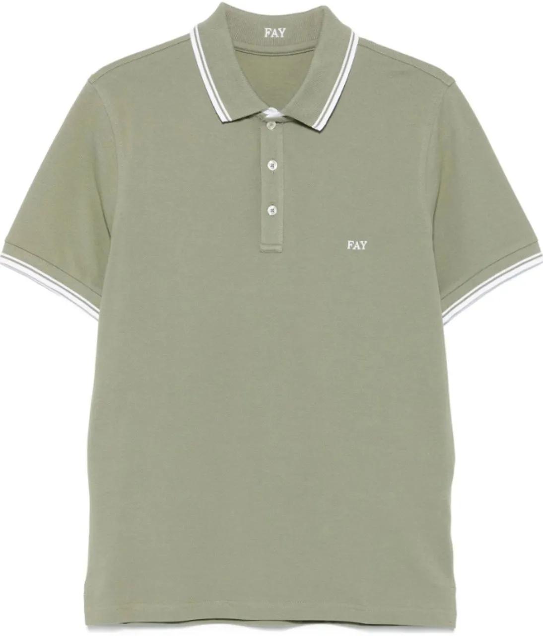 Thumbnail - Fay - T-Shirts And Polos Green - Größe S - green