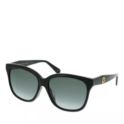 Gucci GG0800SA-001 56 Sunglass WOMAN ACETATE Black Sonnenbrille