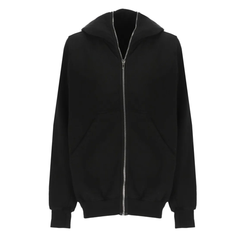 Rick Owens Cotton Hoodie Black Hoodie