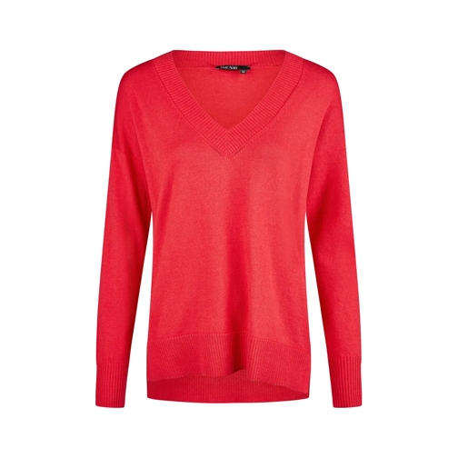 Marc Aurel  V-Ausschnitt Pullover rot