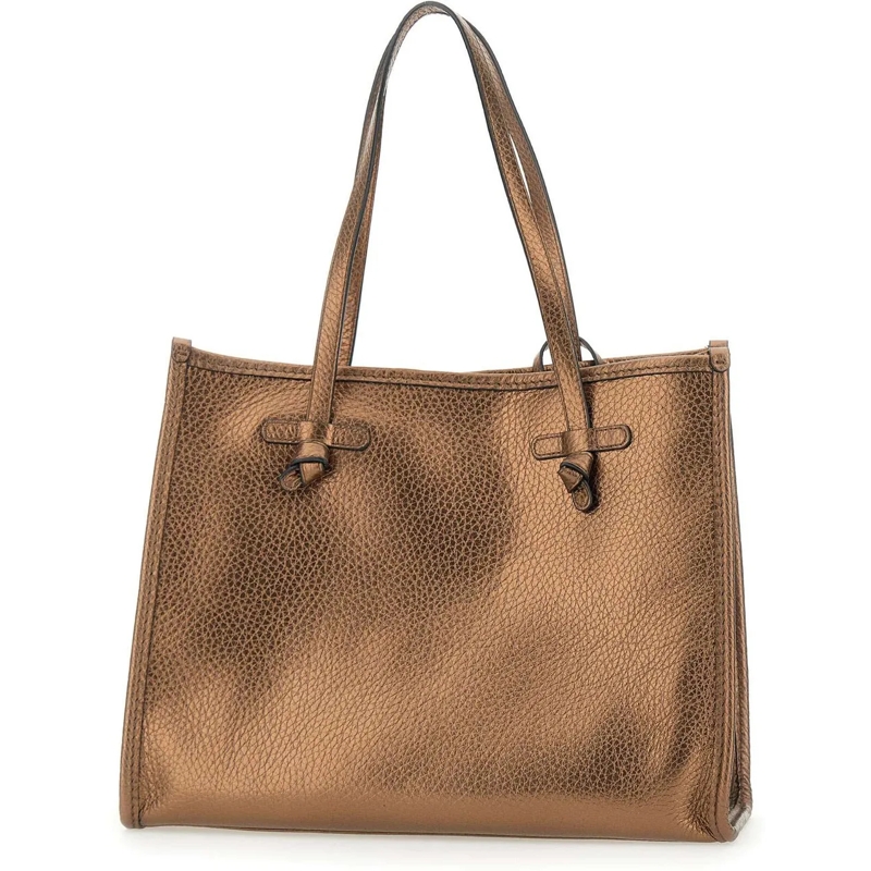 Gianni Chiarini Sac à bandoulière Structured Brown Leather Handbag Brown