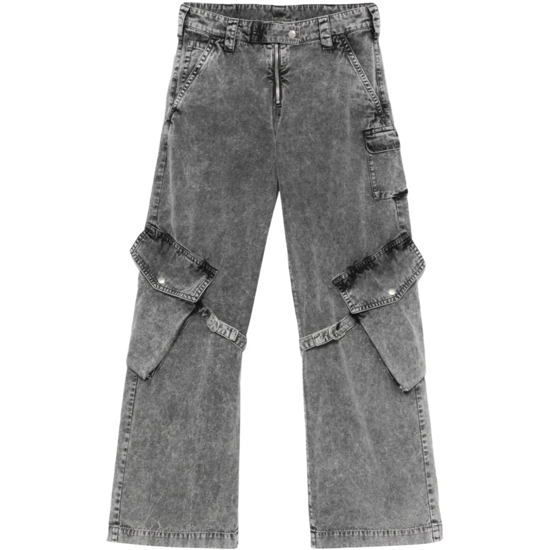 Acne Studios Slim-Fit-Jeans Acne Studios Jeans Washed Anthracite grau