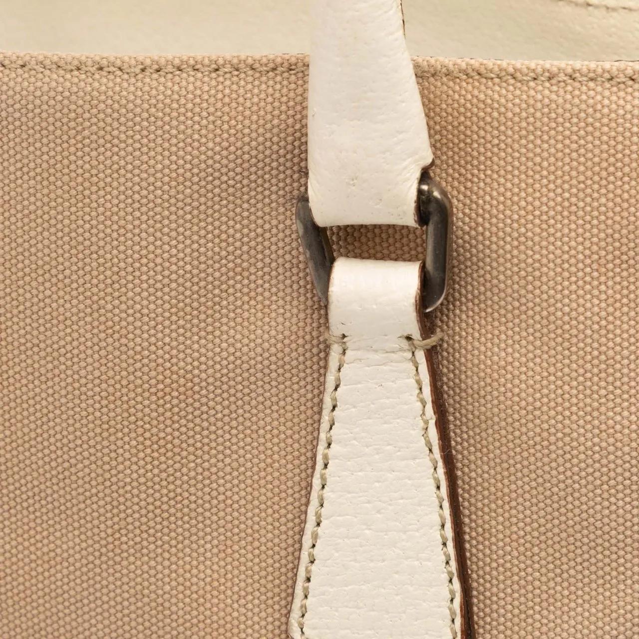 Thumbnail - Prada Shopper - Cinghiale Trimmed Canvas Canapa Tote - Gr. unisize - in Braun - für Damen