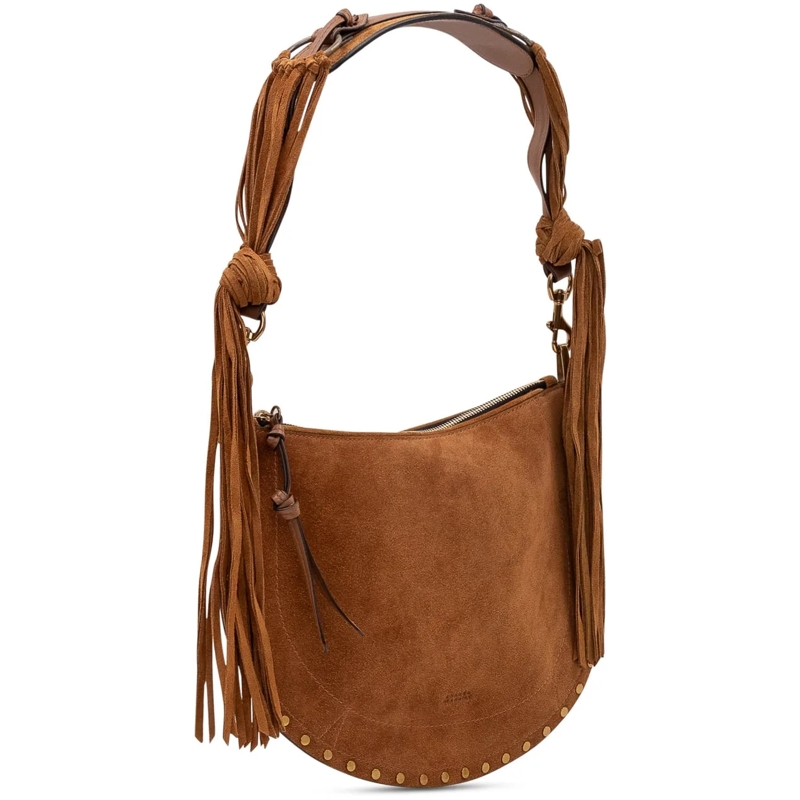 Isabel Marant Schultertasche Borsa Oskan in Pelle Scamosciata beige(Image 2)