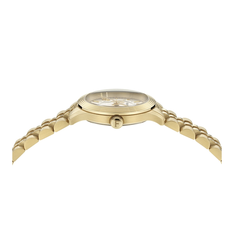 Salvatore Ferragamo Quarzuhr Analoge Quarzuhr Ac-Ferragamo Duo 28Mm-Fw champagner(Image 3)