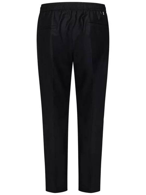 Low Brand Black Tapered Leg Trousers Black Broeken