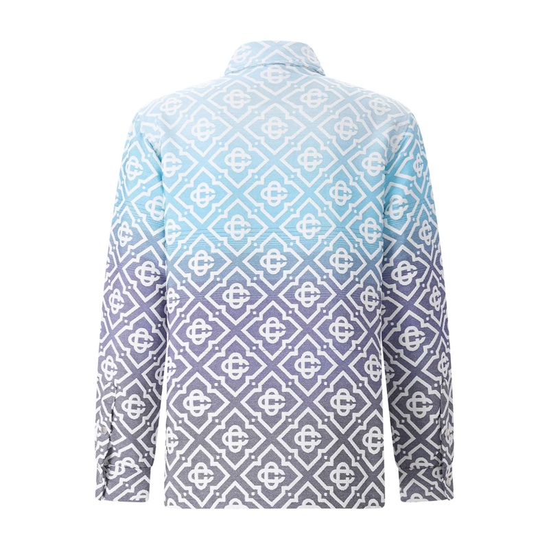 Casablanca  Gradient Geometric Pattern Casual Jacket With Butt Grey(Image 6)