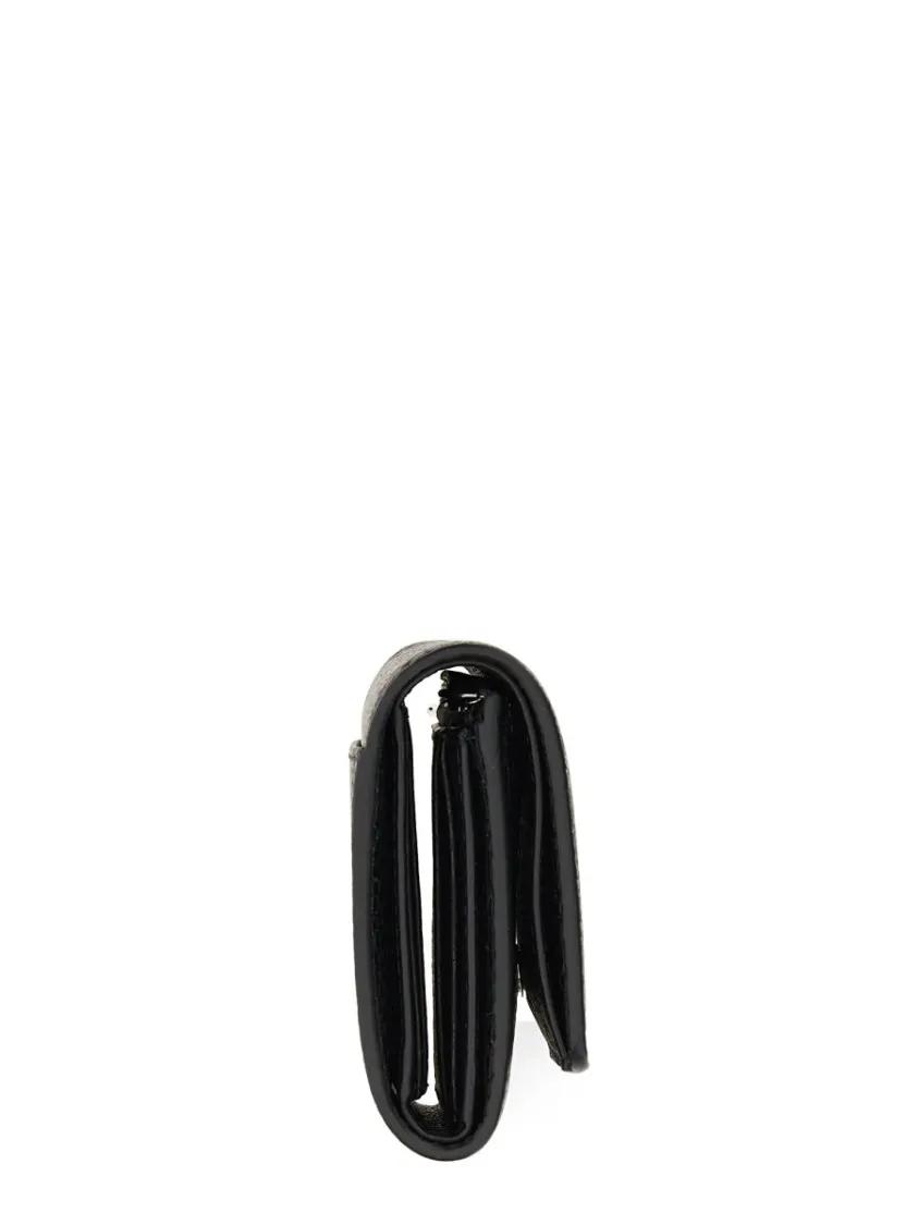 Thumbnail - Maison Margiela Portemonnaies - Compact Black Leather Wallet - Gr. unisize - in Schwarz - für Damen