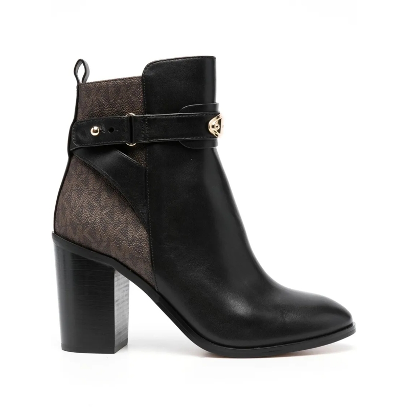 MICHAEL Michael Kors Bottes Darcy Flat Bootie Black Brown