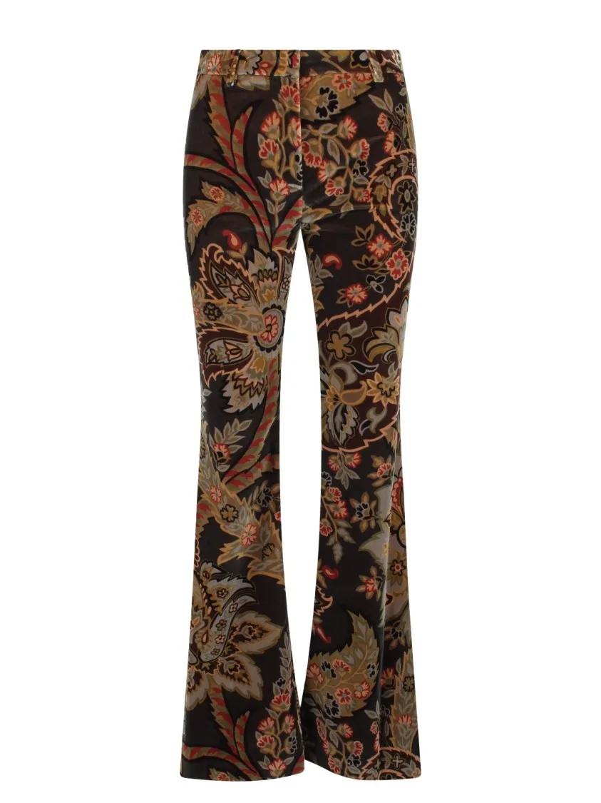 Etro - Paisley Flared Trousers - Größe 44 - bunt