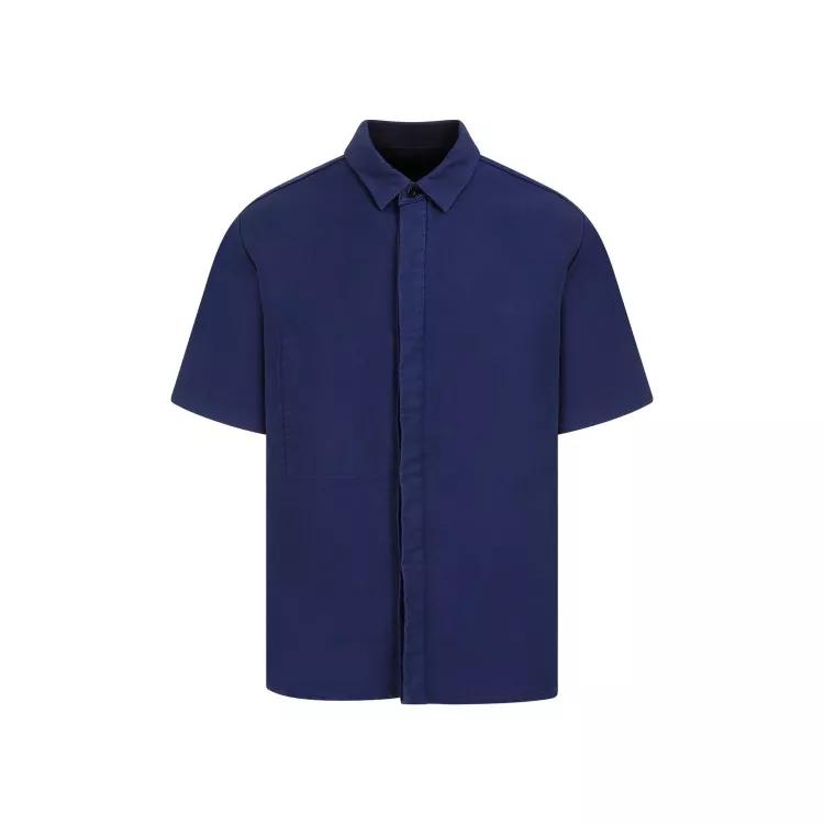 Sacai - Blue Cotton Moleskin Shirt - Größe 3 - blue