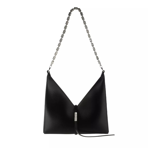 Givenchy Small Cut Out Shoulder Bag Leather Black Hoboväska