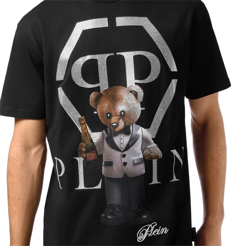 Philipp Plein T-Shirt T-Shirt Rundhalsausschnitt Ss Teddy schwarz(Image 5)
