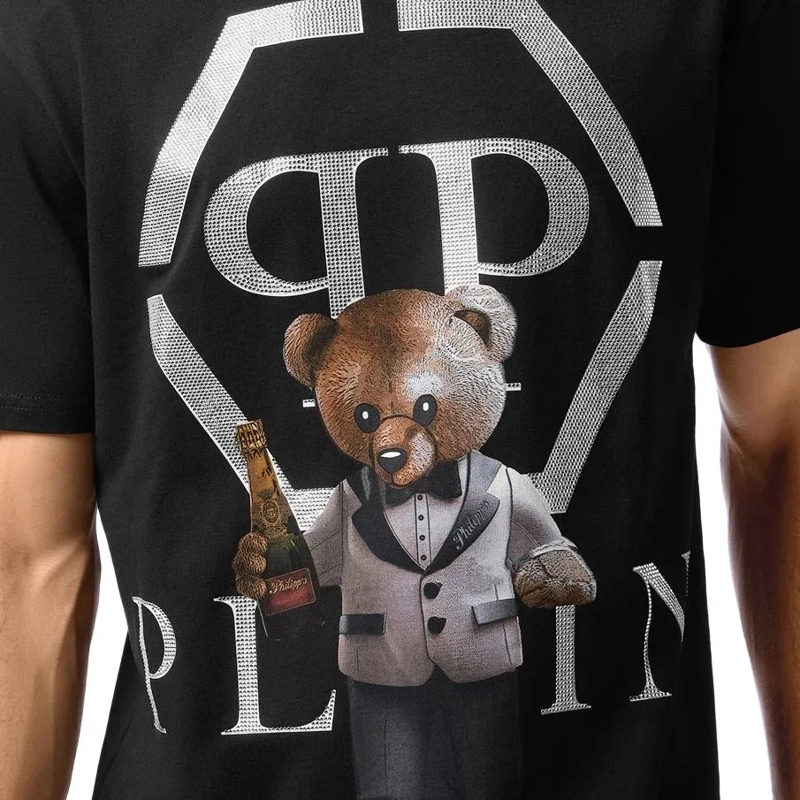 Philipp Plein T-Shirt T-Shirt Rundhalsausschnitt Ss Teddy schwarz(Image 2)