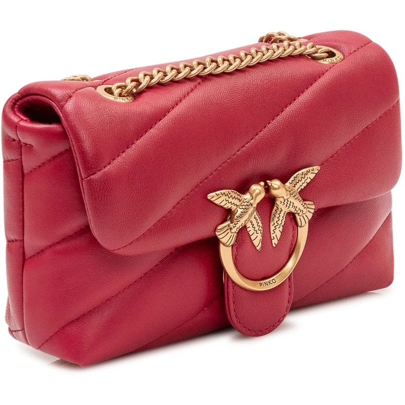 Pinko Schultertasche Borsa Love Puff Baby Trapuntata con Patta e Tracol rot(Image 3)