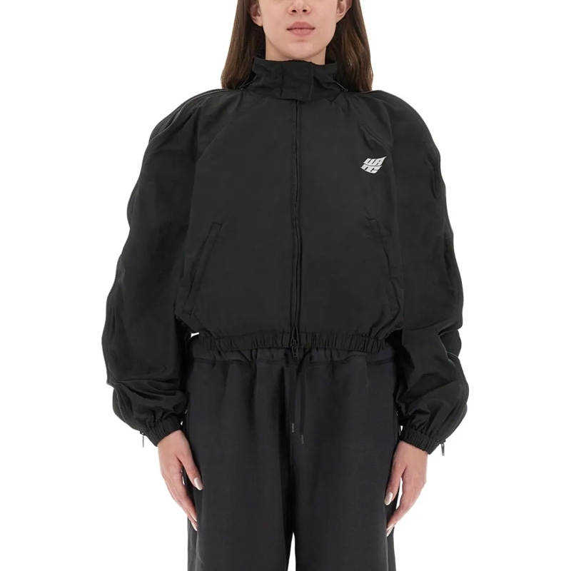 T by Alexander Wang  Cropped Black Puffer Jacket Black