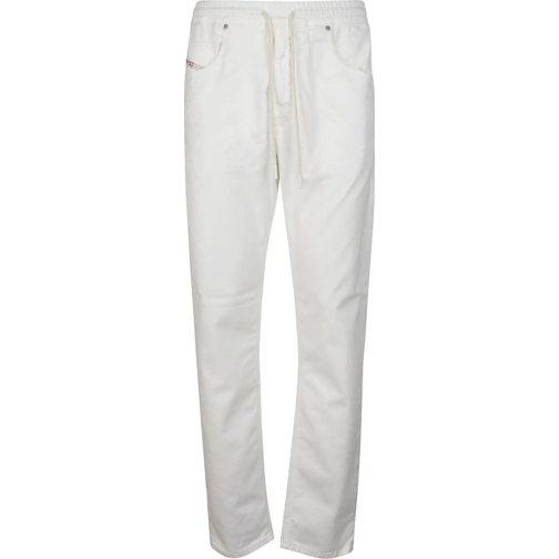 Diesel Slim Fit Jeans 2030 D-krooley Jogg Sweat Jeans White weiß